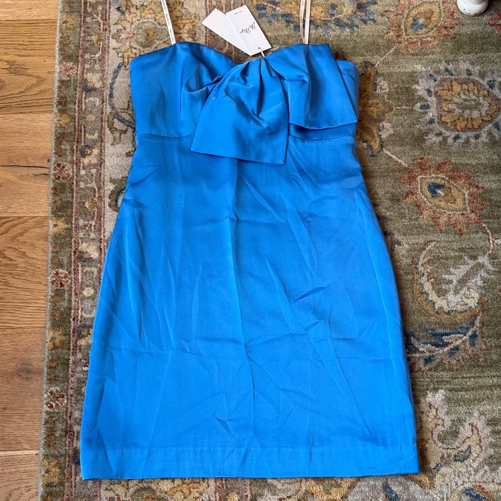 NWT Lilly Pulitzer Carlynn Strapless Satin Bow Dress